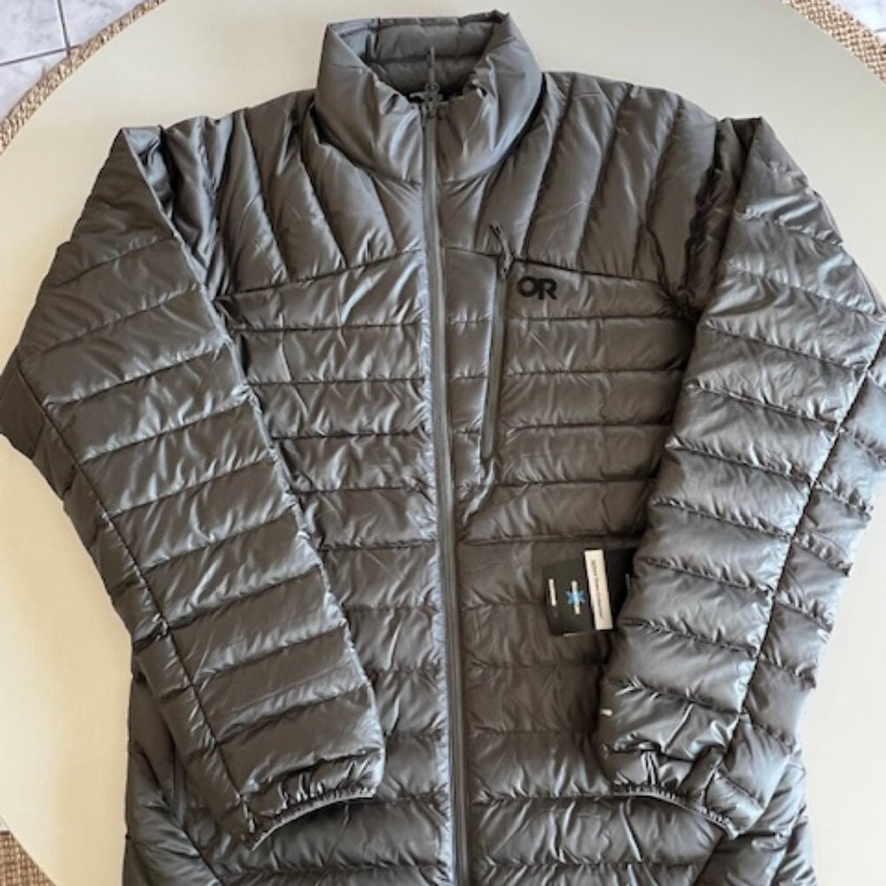 Outdoor Research Men's Helium Down Jacket Pewter size L